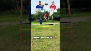 Mbappe vs RonaldoJUMP CHALLENGE #shorts #jump #challenge #ronaldo #mbappe #football #trending #cr7