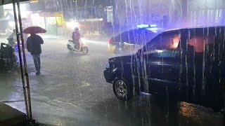 I WAS STROKED BY LIGHTNING️ SUPER HEAVY RAIN WITH FLOODING in INDONESIA