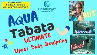 Best Pool Workout: Tabata Edition | Upper Body & Abs Sculpting HIIT 20 min