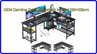 BEWERTUNG (2024): ODK Gaming Eckschreibtisch Modell 150×102cm. WESENTLICHE Einzelheiten