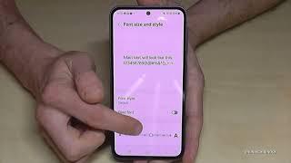 Samsung Galaxy A35 5G: How to change the Text size (Font size)? Tutorial