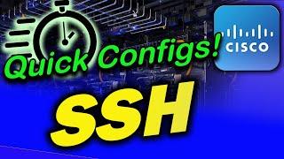 30 Seconds Configs | SSH Configuration in Cisco Routers