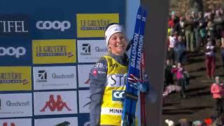 Jessie Diggins on the Podium in Minneapolis 10k Skate | Stifel Loppet Cup