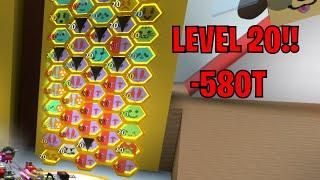 Making My Hive Level 20 FINALLY.. Bee Swarm Simulator (Beesmas)