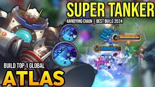 ATLAS BEST BUILD 2024 | BUILD TOP GLOBAL ATLAS GAMEPLAY | MOBILE LEGENDS