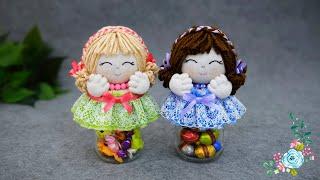 Super idea from a jar🫙Wonderful doll with sweetsHow to sew a doll with your own hands