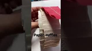 Paper ruffles for junk journals #paperruffles#junkjournals#azastudiodesign#papercraftingideas