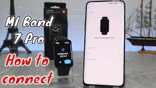 How to connect Mi Band 7 Pro to phone with Mi Fitness Android app