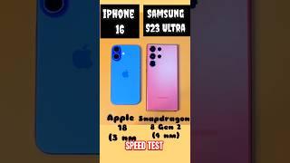 Apple iPhone 16 Vs Samsung Galaxy S23 Ultra Speed Test Comparison |  #samsungmobile