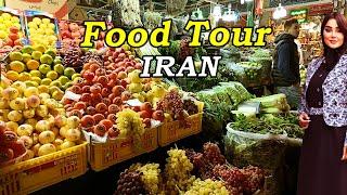 Walking in Most Amazing Food Market IRAN  Tehran's Colorful Bazaar ایران