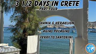 Part four of our visit to Crete, Greece with breakfast in Chania and dinner in Heraklion   4K