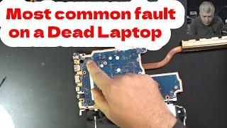 Most common fault on a dead Laptop and how the check and fix, Lenovo V15 G2 ITL no power