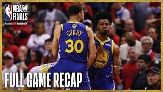 WARRIORS vs RAPTORS | Golden State Ties Up The Series! | NBA Finals Game 2