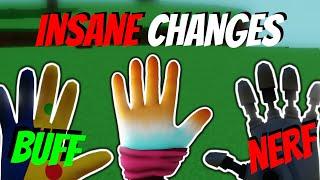 Everything NEW in Slap Battles Materalize Glove Update! | Insane Balance Changes