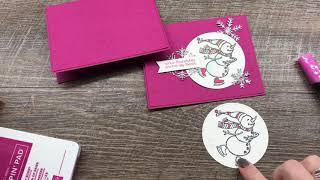 How to create a fun Winter Snowman Embossed Card