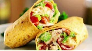 Wrap de frango com Cream Cheese Light