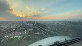 FOKKER F100 LANDING ON RUNWAY 29L OF TEHRAN MEHRABAD AIRPORT AT BEAUTIFUL DUSK.(OIII/THR)(2023)