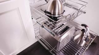 5WB2 Chrome Pull-Out Baskets For Your Kitchen Cabinet Overview | KitchenSource.com