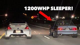 1200WHP Sleeper E30 BMW Embarasses Cars At TX2K Street Race!