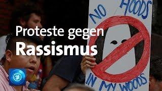 Proteste in Washington: Gegendemonstranten übertönen Rassisten