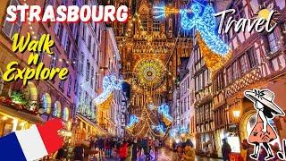 Strasbourg France  Capital of Christmas  Most Beautiful Cities in the World  4K Walk