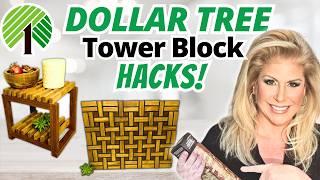 Dollar Tree Home Decor Hacks High End Tumbling Tower Block Transformations