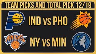 NBA Picks Today 12/19/2024 NBA Picks and Predictions NBA Bets Today