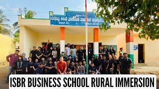 Rural immersion ISBR Business school// #ISBRBusinessschool #bschools #bangalore #bengaluru #college