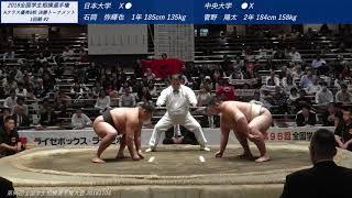 [全国学生] 20181103 第96回全国学生相撲選手権大会  団体Aクラス決勝トーナメント