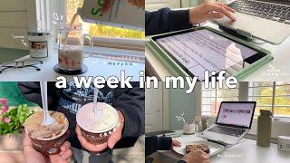 new standing desk, cutting 15 inches of hair, horimiya, & lots of food // week in my life vlog