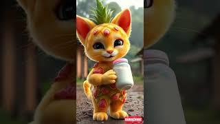  Blueberry Mango Cute Cat  Walking and Smiling  Dudi dudi dum
