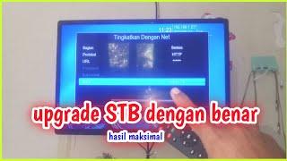 cara upgrade set top box tv digital matrix apple merah ke versi terbaru