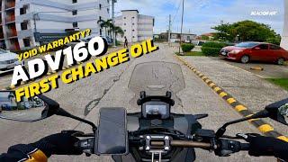 ADV160 FIRST CHANGE OIL BAWAL PALA MAG DIY?