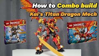 How to build Lego Combo build Kai's Titan Dragon Mech (Alternative build)