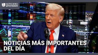 Trump habla de recesión y Wall Street se desploma: las noticias más importantes en cinco minutos