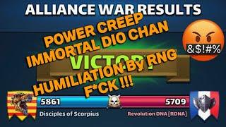 Disciples of Scorpius DOS vs Revolution DNA [RDNA]- Jul 18 Savaş ️ Empires and Puzzles Alliance War