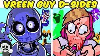 Friday Night Funkin' VS Ourple Guy D-Sides VS Vreen Guy VS Jack Rabbit (FNF MOD/FNAF/HARD)