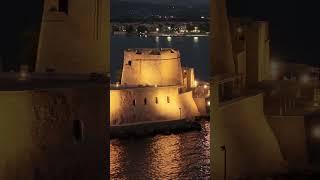 The beautiful water #castle and historical #landmark of #napflio #greece called #mpourtzi