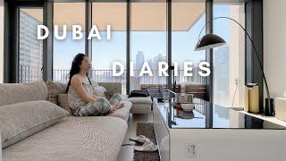 Dubai Diaries l Simple day off from flying, staying alone at home, cooking, eating, cleaning vlog