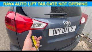 Toyota Rav 4 Auto lift tailgate not opening