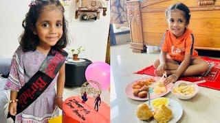 My daughter's birthday celebration at home| Her favourite dishes in lunch