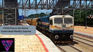 17022/Vasco-da-Gama - Hyderabad Weekly Express || SWRV1 REMASTERED ||