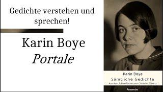 Karin Boye verstehen: Portale (Gedichte-Karaoke 207) - Übersetzung (c) Christian Ebbertz