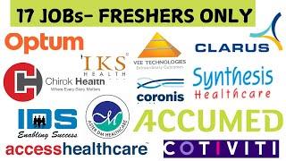 17 MEDICAL CODING JOBS - FRESHERS ONLY_ WALK IN || #freshersjob#medicalcodingjobs#medicaljobshub