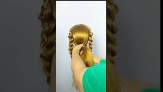 Easy Braided Updo Hairstyle #foryou #hairstyle #y#shortsvideo #shorts #fyp #shortsfeed