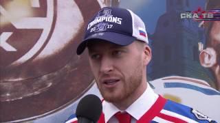 Антон Белов на чемпионском параде СКА