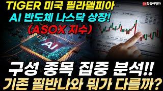 TIGER 미국 필라델피아 AI 반도체 나스닥 상장! (ASOX 지수) 기존 필반나와 어떻게 다를까? 구성 종목 집중 분석!! 아날로그 반도체에서 AI 반도체로 산업 판도가 바뀐다