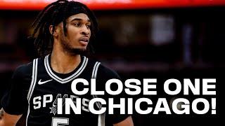 Highlights: San Antonio Spurs Close Game Against the Chicago Bulls