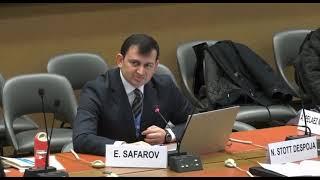 Speech Dr. Elgun Safarov on the prevention of trafficking between UN CEDAW Committee and Tajikistan