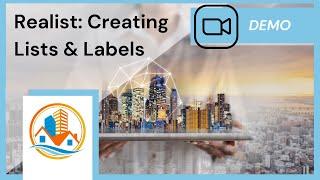 Realist- Creating Mailing Lists and Labels